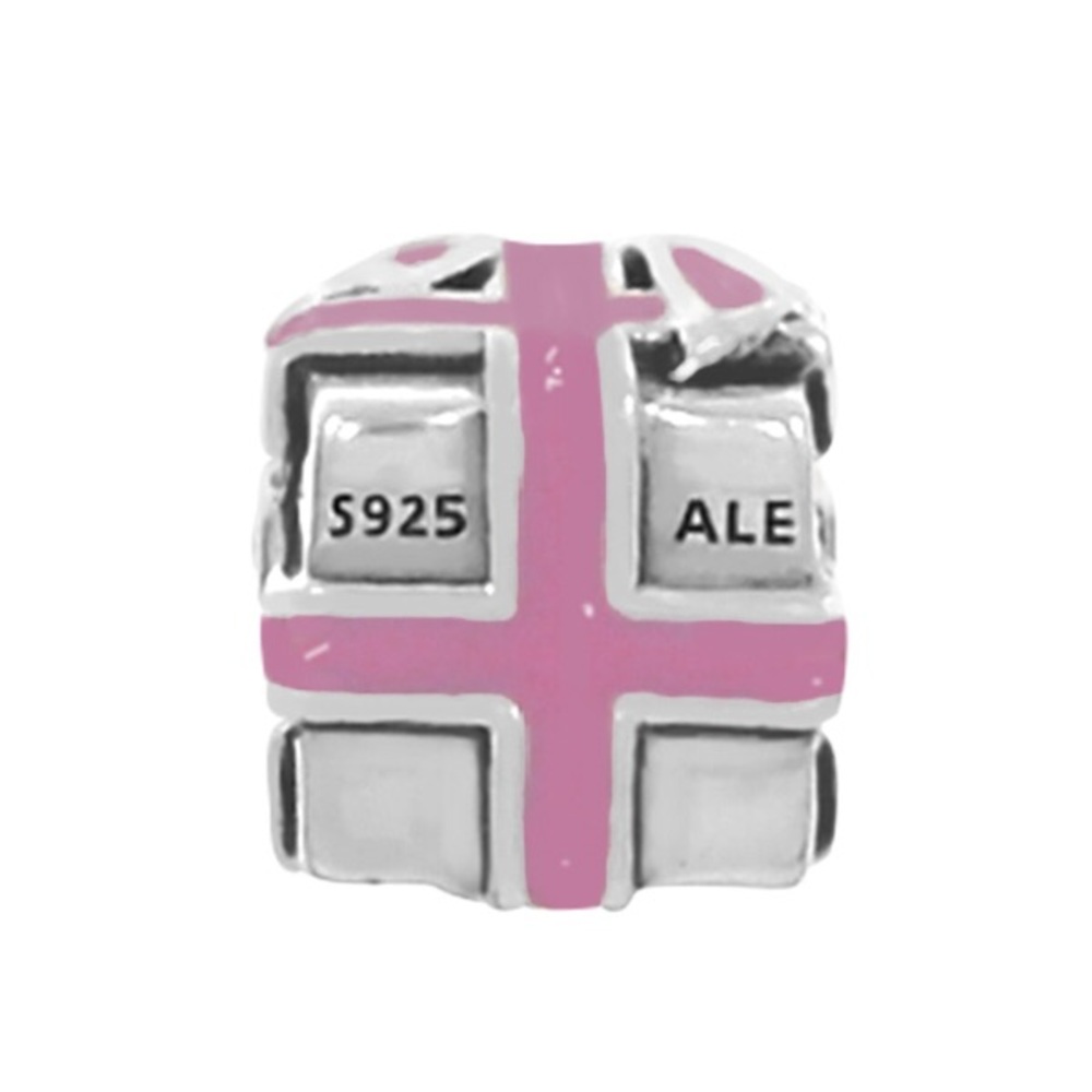 PANDORA All Wrapped Up in Pink Christmas  Charm - Picture 2 of 4